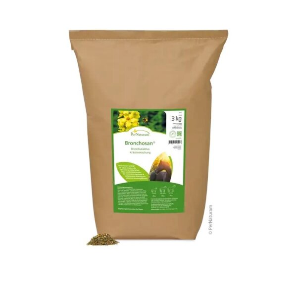 PERNATURAM Bronchosan herbes pour les voies respiratoires des chevaux 3kg