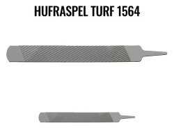 Râpe à sabots DICK Turf 350mm avec tenon