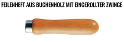 Manche de lime en bois 140 mm - non peint