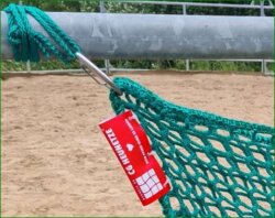 CG Filet à foin XXL - 3M x 1M - Couleur chanvre - MW45 mm