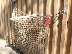 CG Filet à foin L - 1,5M x 1M - couleur chanvre - pour env. 12 kg - MW 45 mm