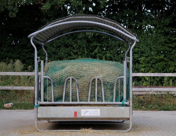 Filet à foin individuel en tissu de 30 mm de largeur de mailles