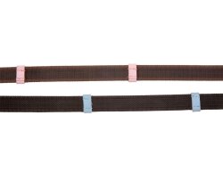 Rênes en sangle BAREFOOT Bellis pour poney bleu