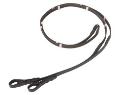Rênes en sangle BAREFOOT Bellis pour poney bleu