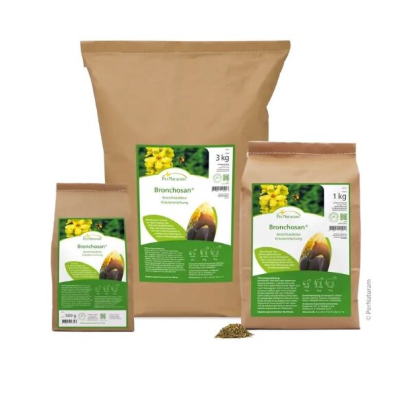Bronchosan - Herbes pour les voies respiratoires des chevaux 500 g