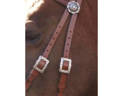 Bride sans mors WESTERN DELUX avec rivets antiques