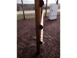 CG HEUNETZE Koppelzaun- 45 m, Höhe 2,25 m - Durchm. 10 cm - ohne Stapler