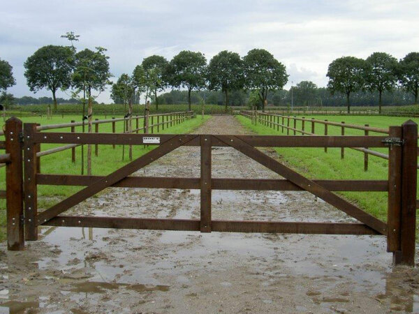 CG HEUNETZE Tor Buffalo 3,50 m Bausatz mit Pfosten und Schrauben mit Stapler